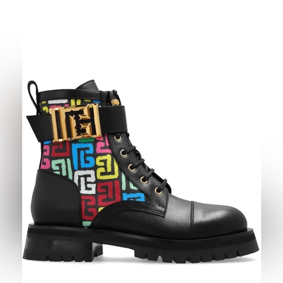 Balmain Shoes - Balmain Charlie leather Combat boots